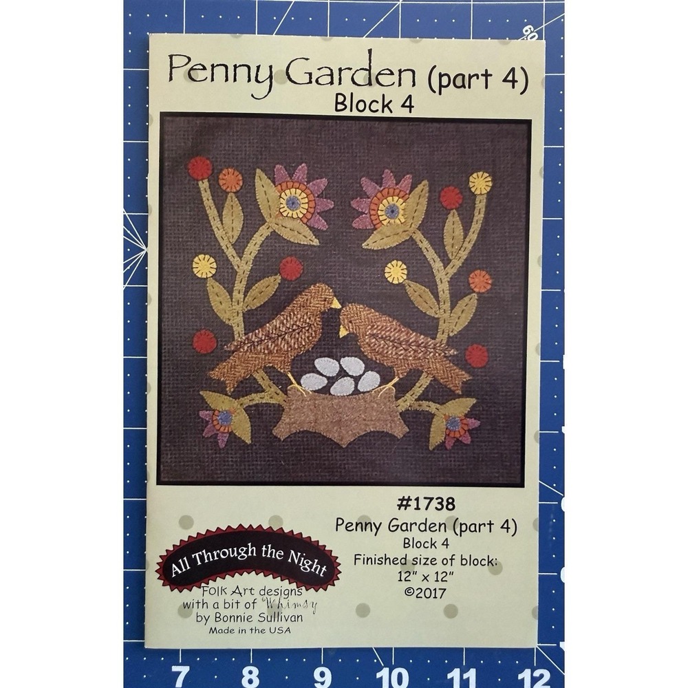 Penny Garden Part 4 Block 4 All Through The Night Pattern Bonnie Sullivan